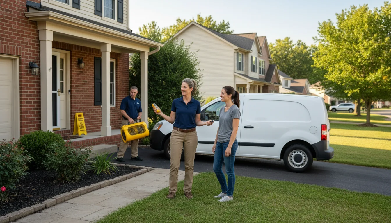 Residential water damage restoration in Lettsworth, LA